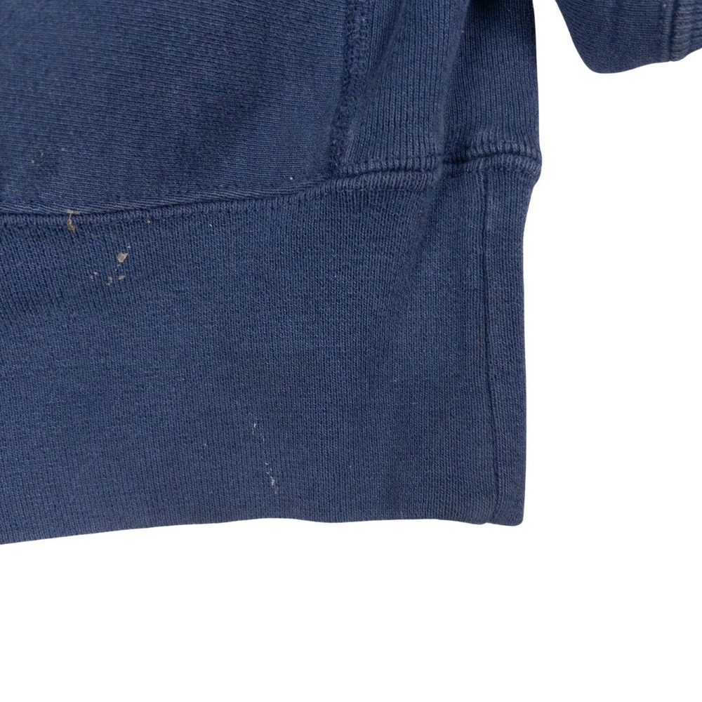 Notre Dame Sweatshirt Mens XXL Blue Satin Patch Crewneck Vintage Made in USA - Picture 13 of 13